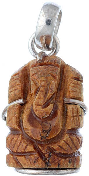 Lord Ganesha Pendant (Carved In Turmeric)