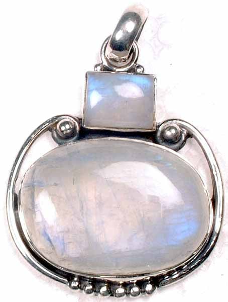 Moonstone Crown Pendant