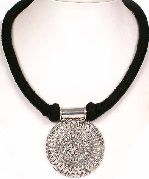 Necklace with Black Tantric Thread