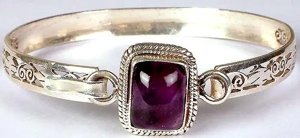 Rectangular Amethyst Bracelet