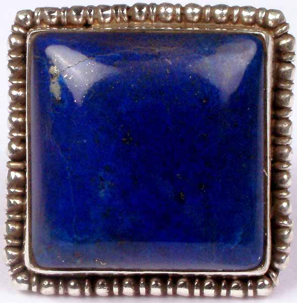 Rectangular Lapis Lazuli Ring