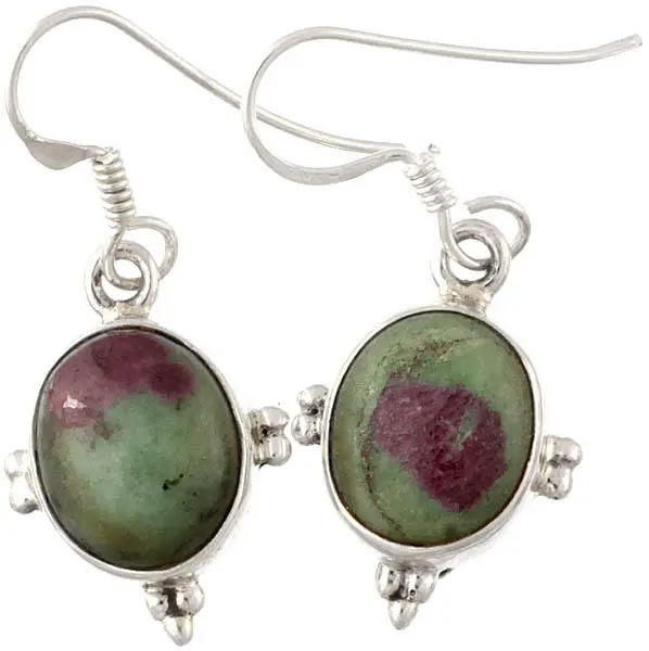 Ruby Zoisite Earrings