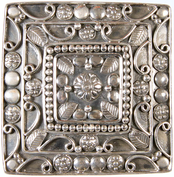 Sterling Buckle with Mandala Design