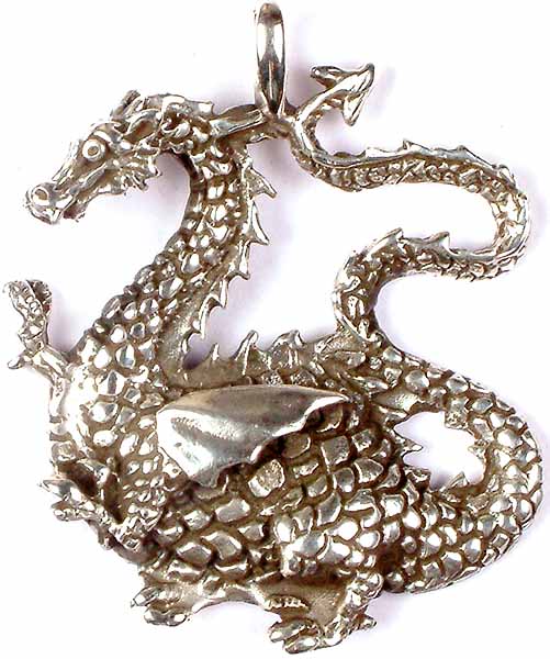 Sterling Silver Dragon Pendant