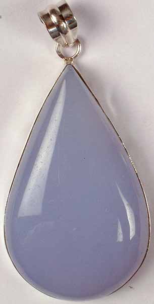 A Tear Drop of Blue Chalcedony