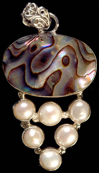 Abalone and Pearl Pendant