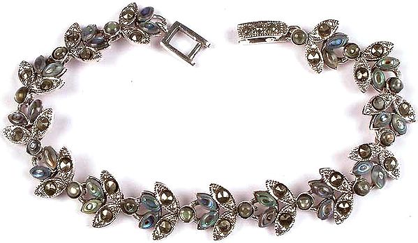 Abalone Bracelet with Marcasite