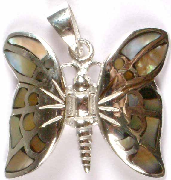 Abalone Butter Fly Pendant