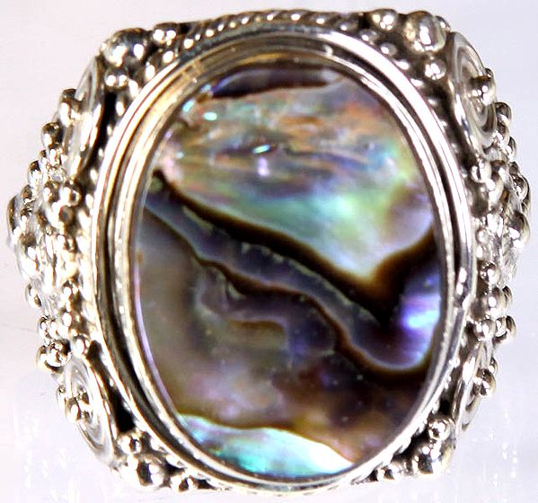 Abalone Oval Ring