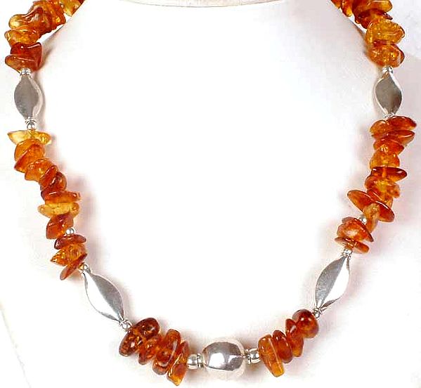 Amber Chip Necklace