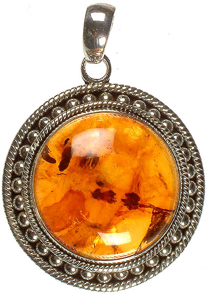 Amber Circular Pendant