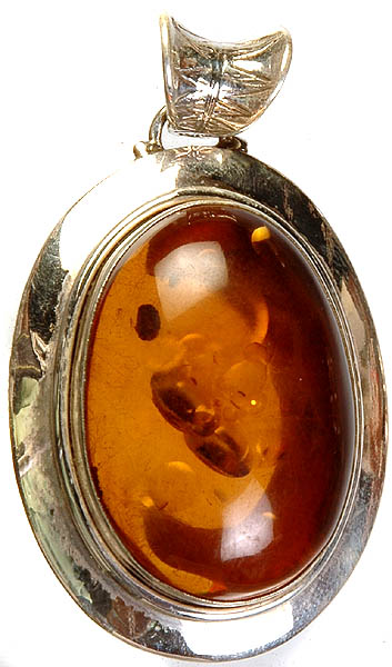 Amber Oval Pendant