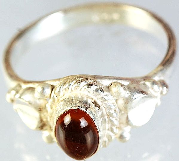 Amber Oval Ring | Amber Stone Jewelry