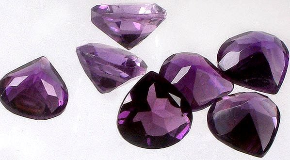 Amethyst mm Heart Shapes (Price Per Pair)