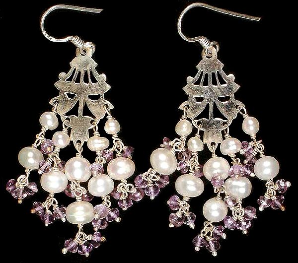 Amethyst & Pearl Chandeliers
