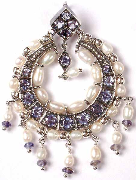 Amethyst and Pearl Chandeliers