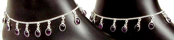 Amethyst Anklets