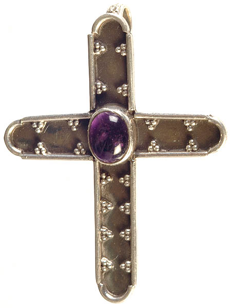 Amethyst Cross Pendant