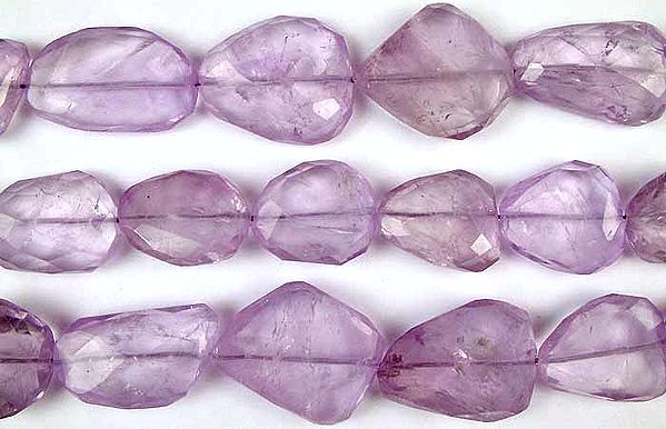 Amethyst Faceted Flat Tumbles