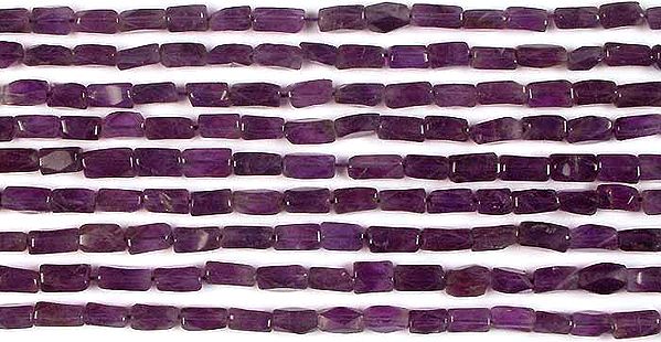 Amethyst Faceted Tubes