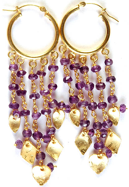 Amethyst Gold Plated Chandeliers