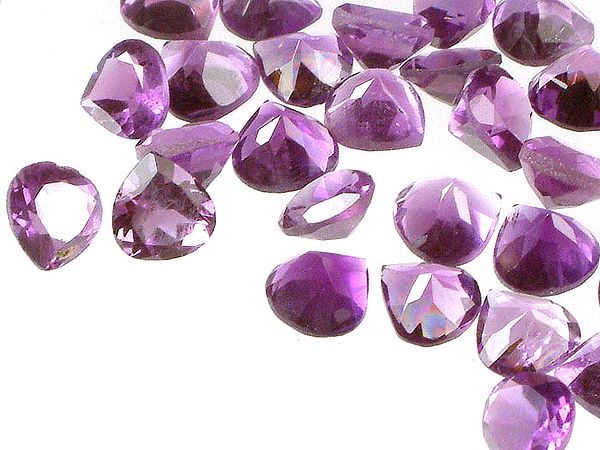 Amethyst mm Heart Shapes (Price Per 10 Pieces)