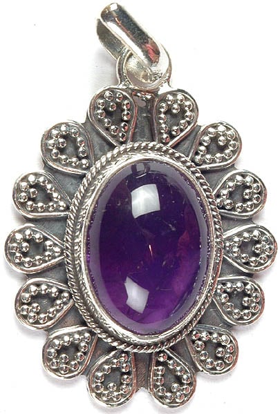 Amethyst Oval Pendant