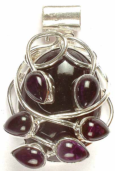 Amethyst Pendant in Self Embrace