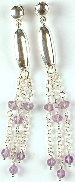 Amethyst Shower Earrings