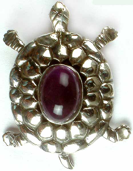Amethyst Tortoise Pendant