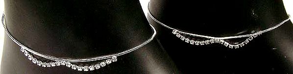 Anklets of Cubic Zirconia