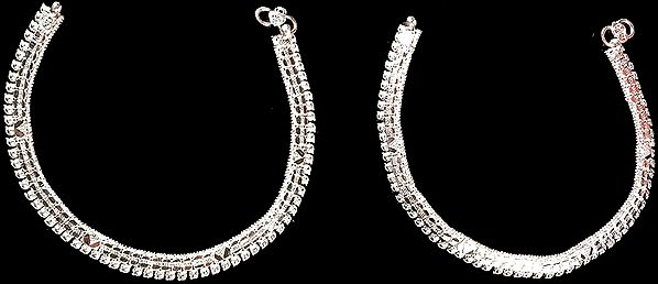 Anklets with Mango Motifs (Price Per Pair)