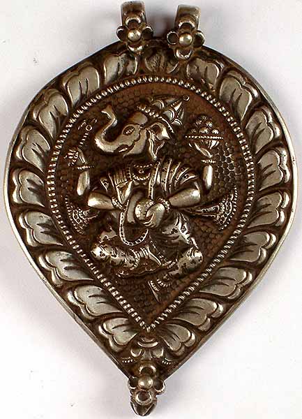 Antiquated Dancing Ganesha Pendant