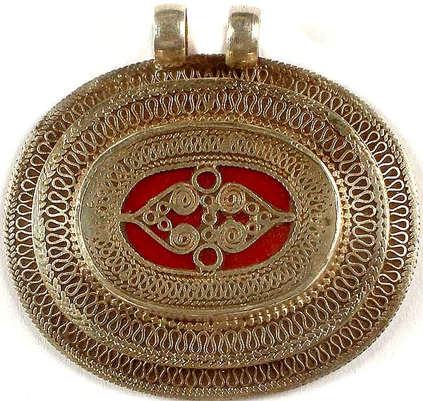 Antiquated Filigree Pendant from Afghanistan