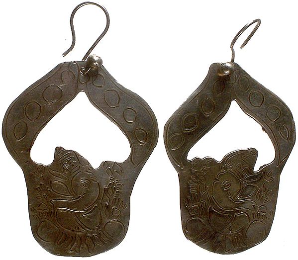 Antiquated Ganesha Earrings