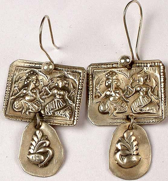 Antiquated Lakshmi Ganapati Earrings
