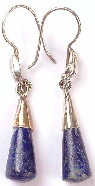 Antiquated Lapis Lazuli Earrings from Afghanistan
