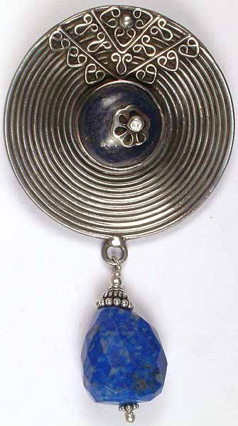 Antiquated Pendant of Lapis Lazuli