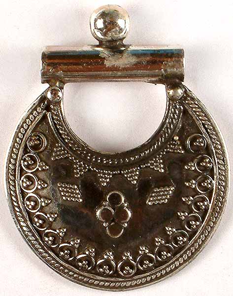 Antiquated Sterling Pendant From Rajasthan