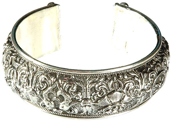 Ashtamangala Cuff Bracelet