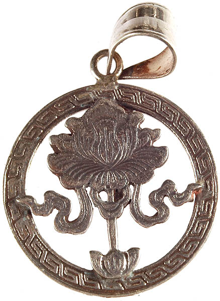 Auspicious Lotus (Ashtamangala) Pendant