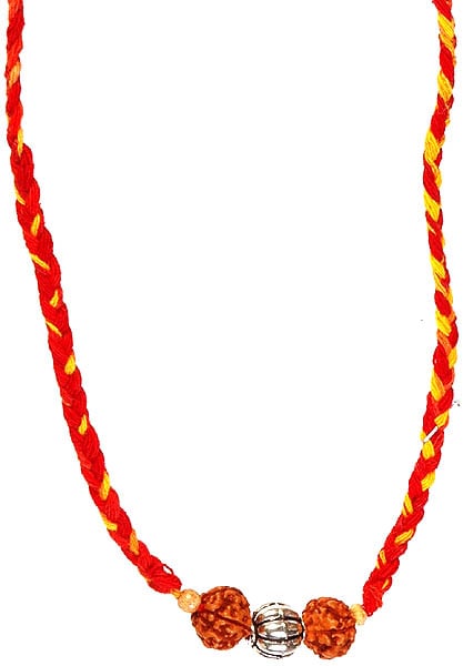 Auspicious Rudraksha Necklace with Cord