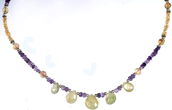 Beaded Necklace with Drops