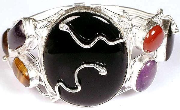 Black Onyx Bracelet with Gemstones