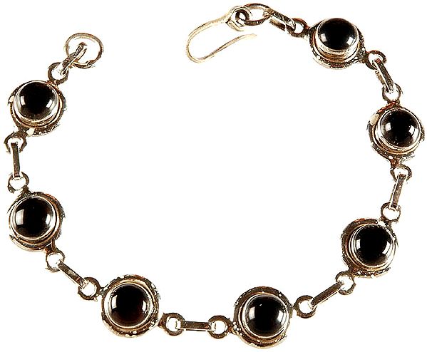 Black Onyx Cabochon Bracelet