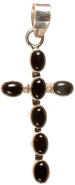 Black Onyx Cross Pendant