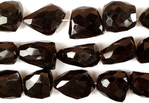 Black Onyx Faceted Tumbles