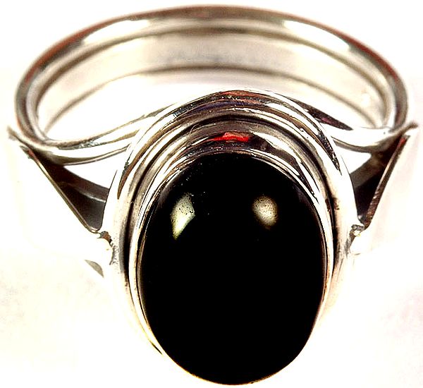 Black Onyx Finger Ring