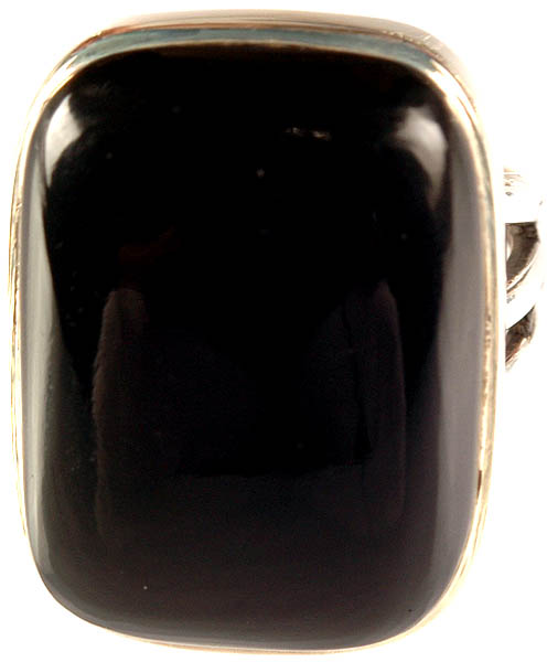 Black Onyx Finger Ring