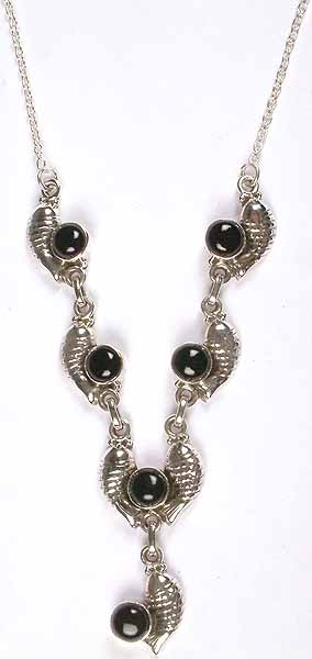 Black Onyx Fish Necklace